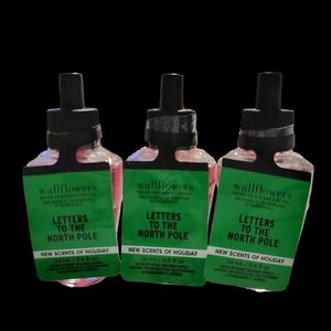 3pc Bath & Body Works Wallflowers Refills- Letters to the North Pole NEW!!